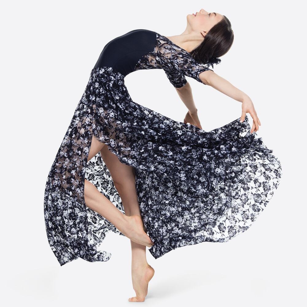 Revolution Dance Give Me Love Dress Leotard RC17069 w/ Hair Clip Garment Bag MC